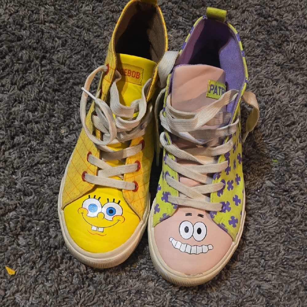 SpongeBob and Patrick Kids Shoes - Yellow and Purple